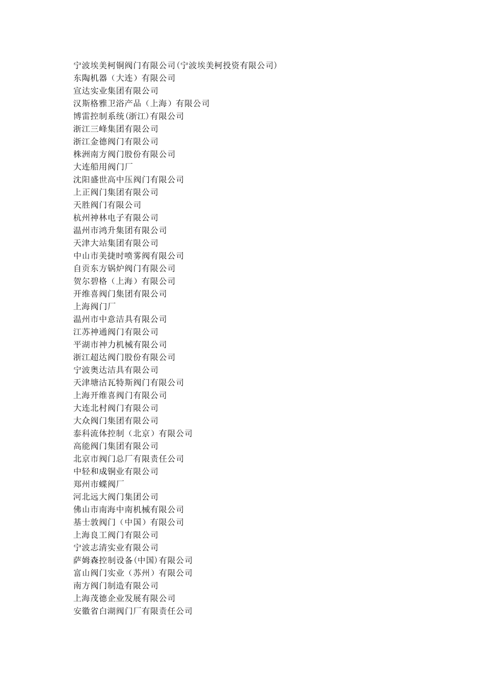 中国阀门生产企业录大全_第2页