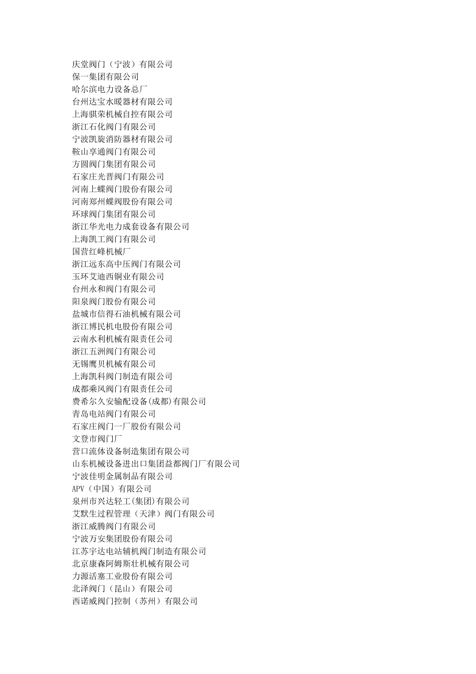 中国阀门生产企业录大全_第3页