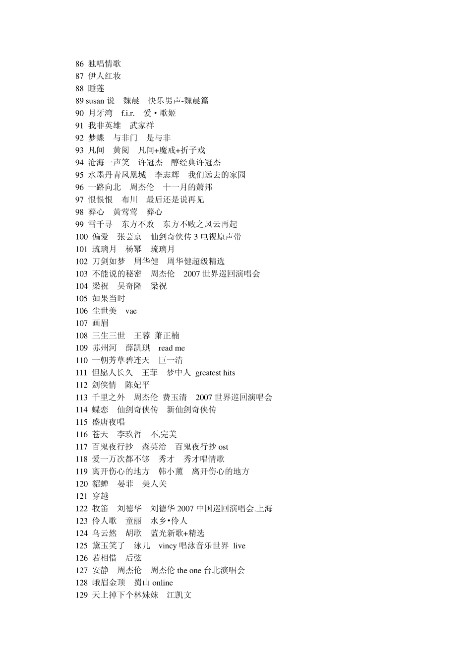 中国风歌曲大全_第3页