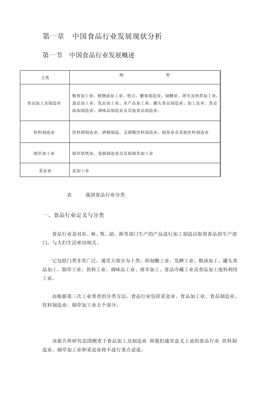 中国食品行业发展现状分析_第1页