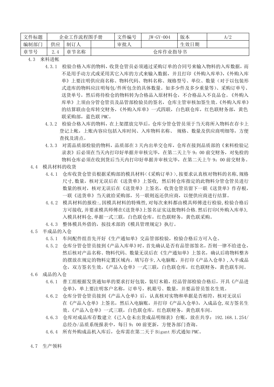 仓库作业指导书_第2页