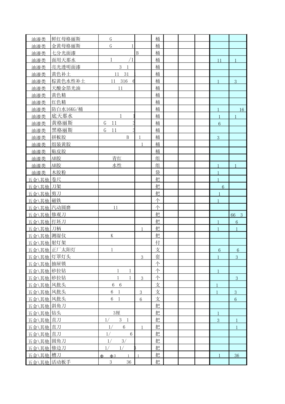 仓库材料进销存表制作有公式_第3页