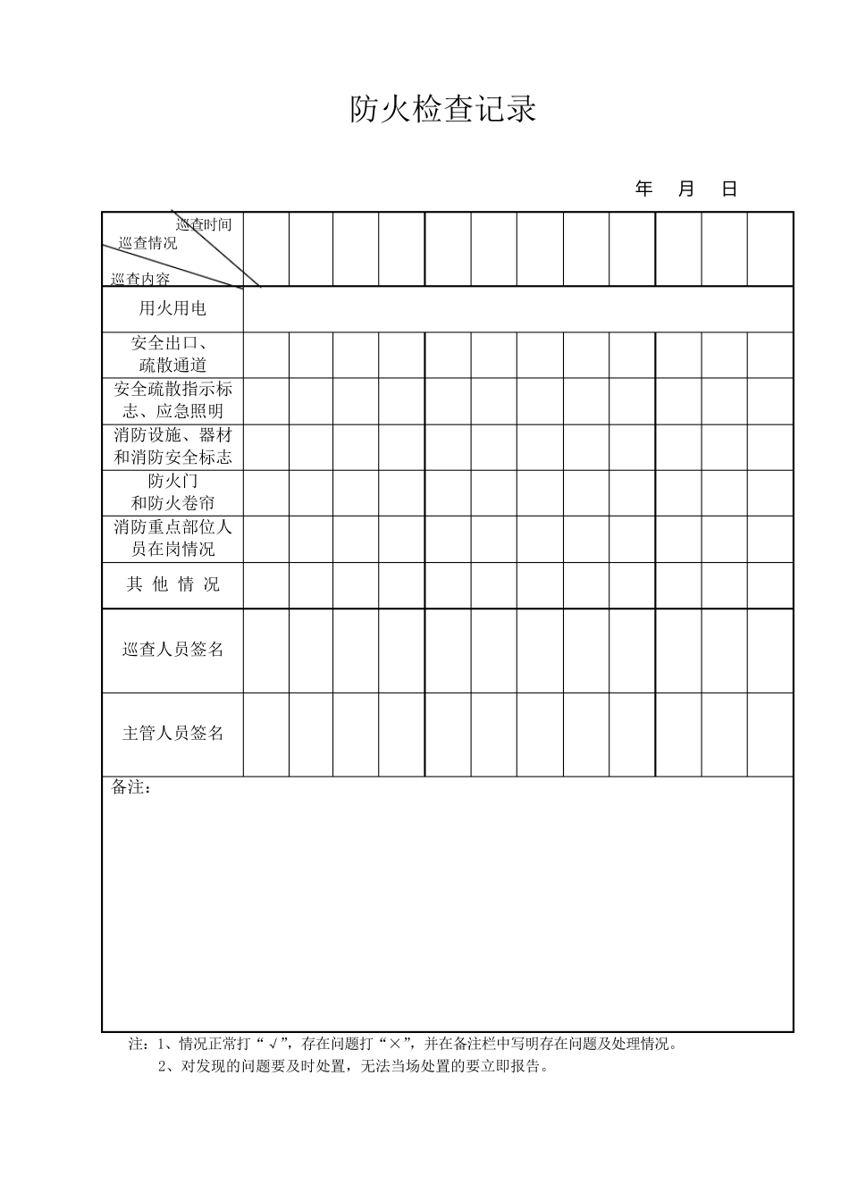 仓库消防安全检查记录_第3页