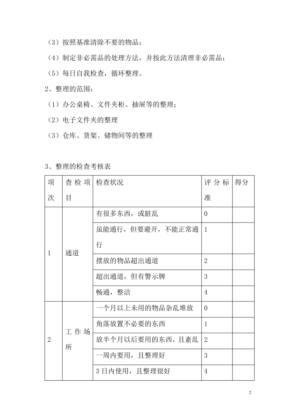 仓库的5S管理实施方案_第2页