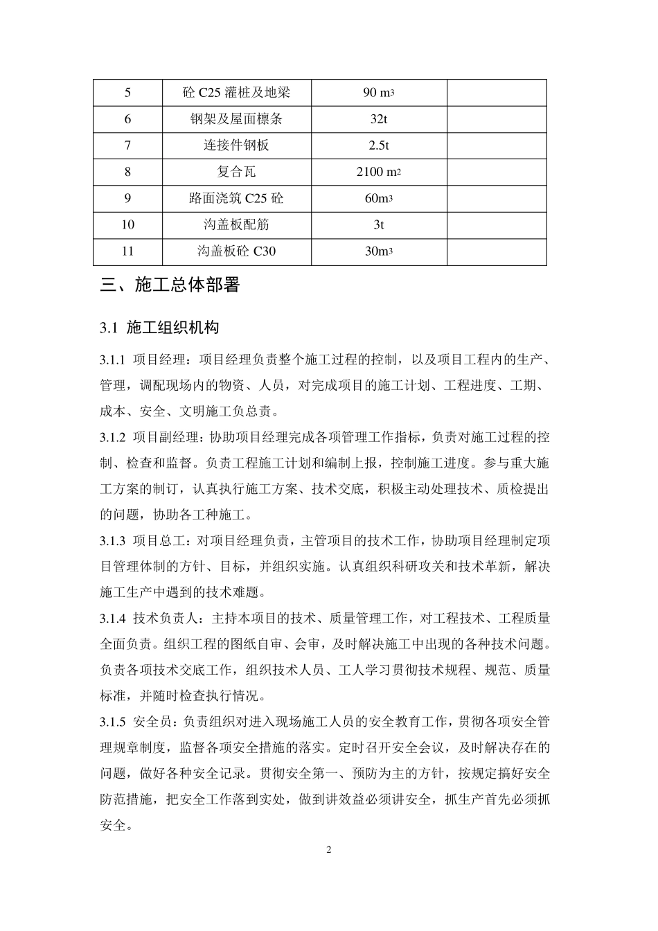 仓库项目施工组织设计_第2页