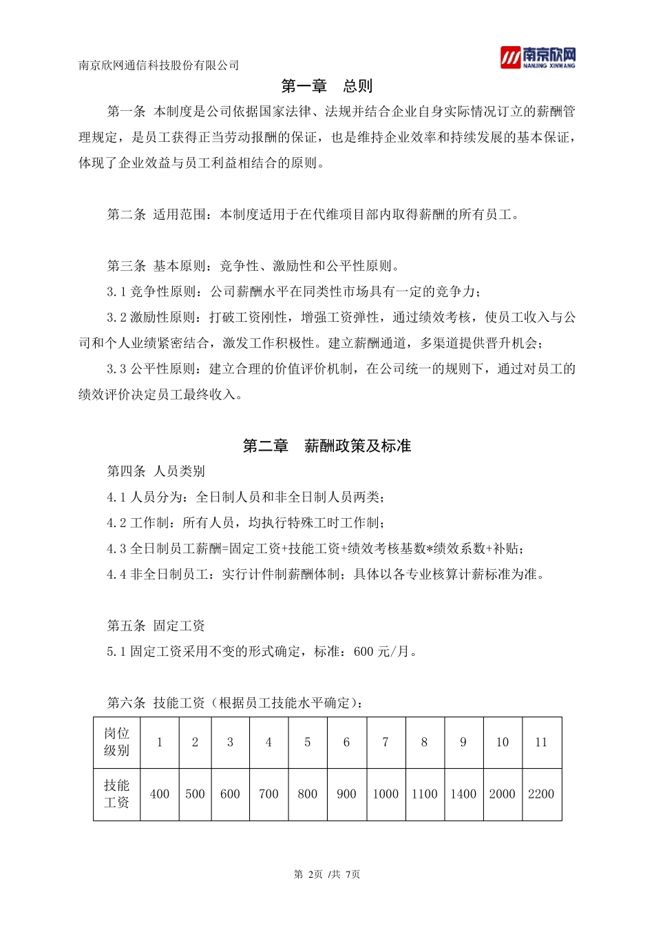 代维事业部薪酬管理制度[2015]3号文_第2页