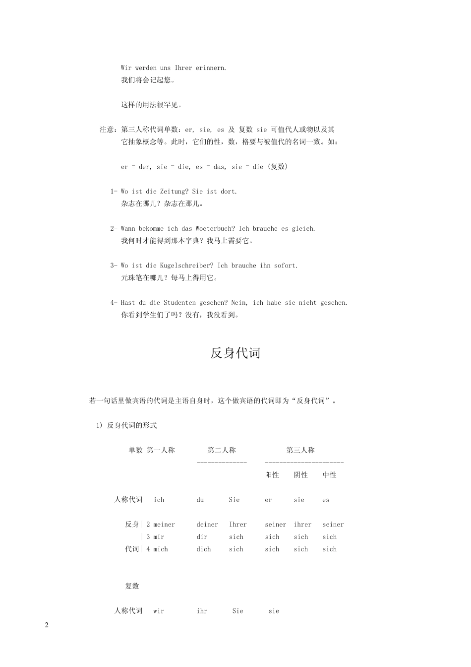 代词(德语)_第2页