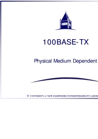 以太网PHY物理层学习资料PMD子层