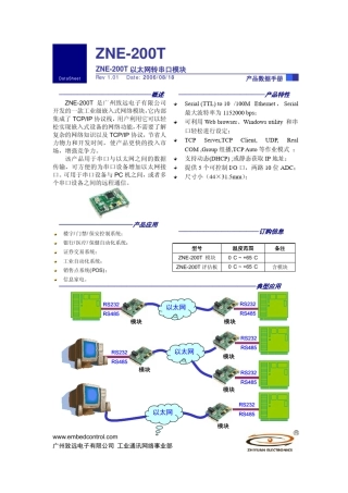 以太网转串口模块