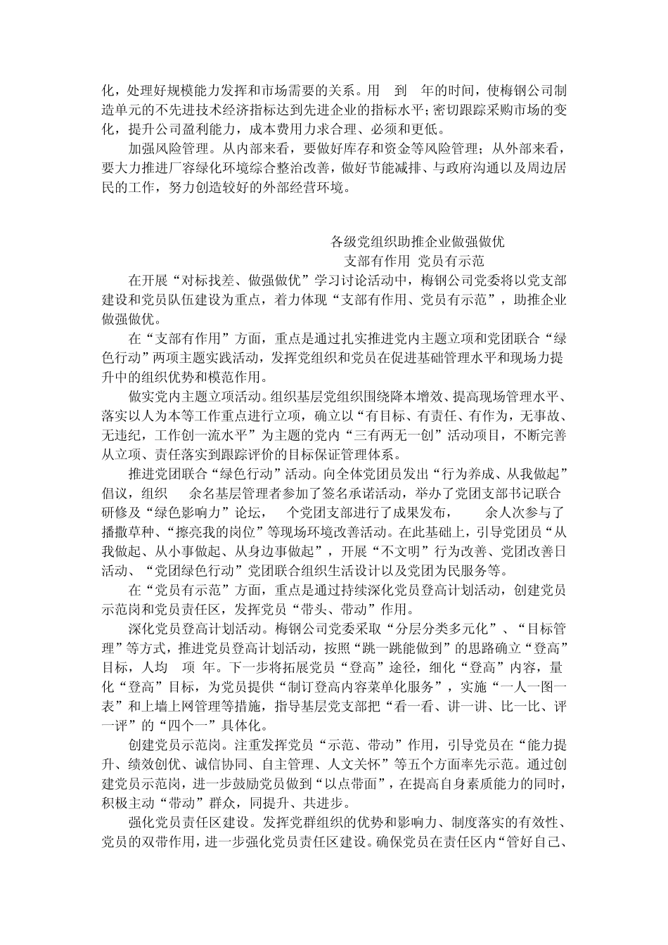 以战略为导向,快速提升梅钢核心竞争力_第3页
