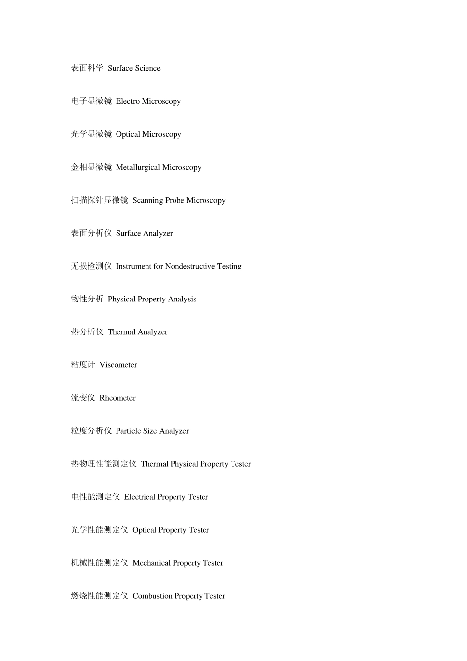 仪器中文名称仪器英文名称英文缩写_第3页