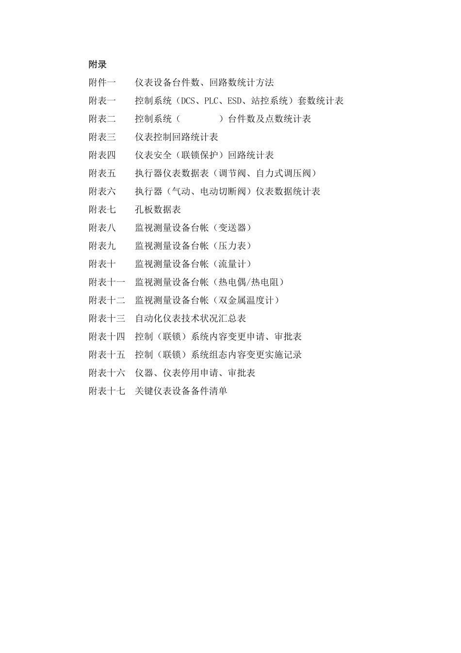 仪表及自动设备管理台帐_第1页