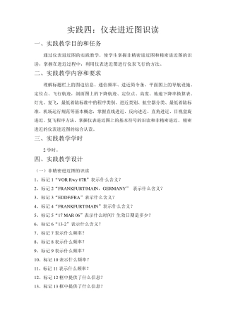 仪表进近图识读