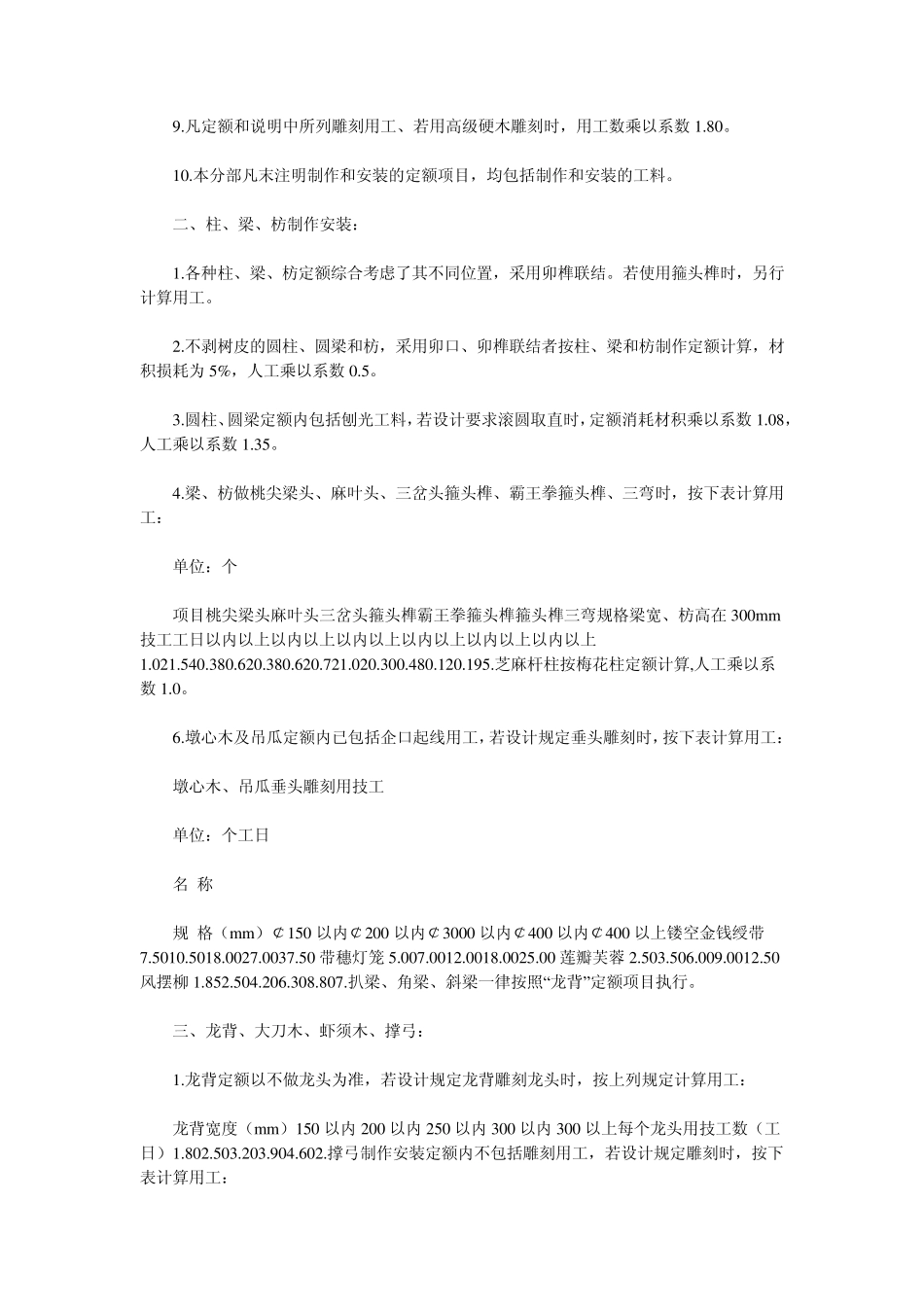 仿古木作工程工程量计算_第2页