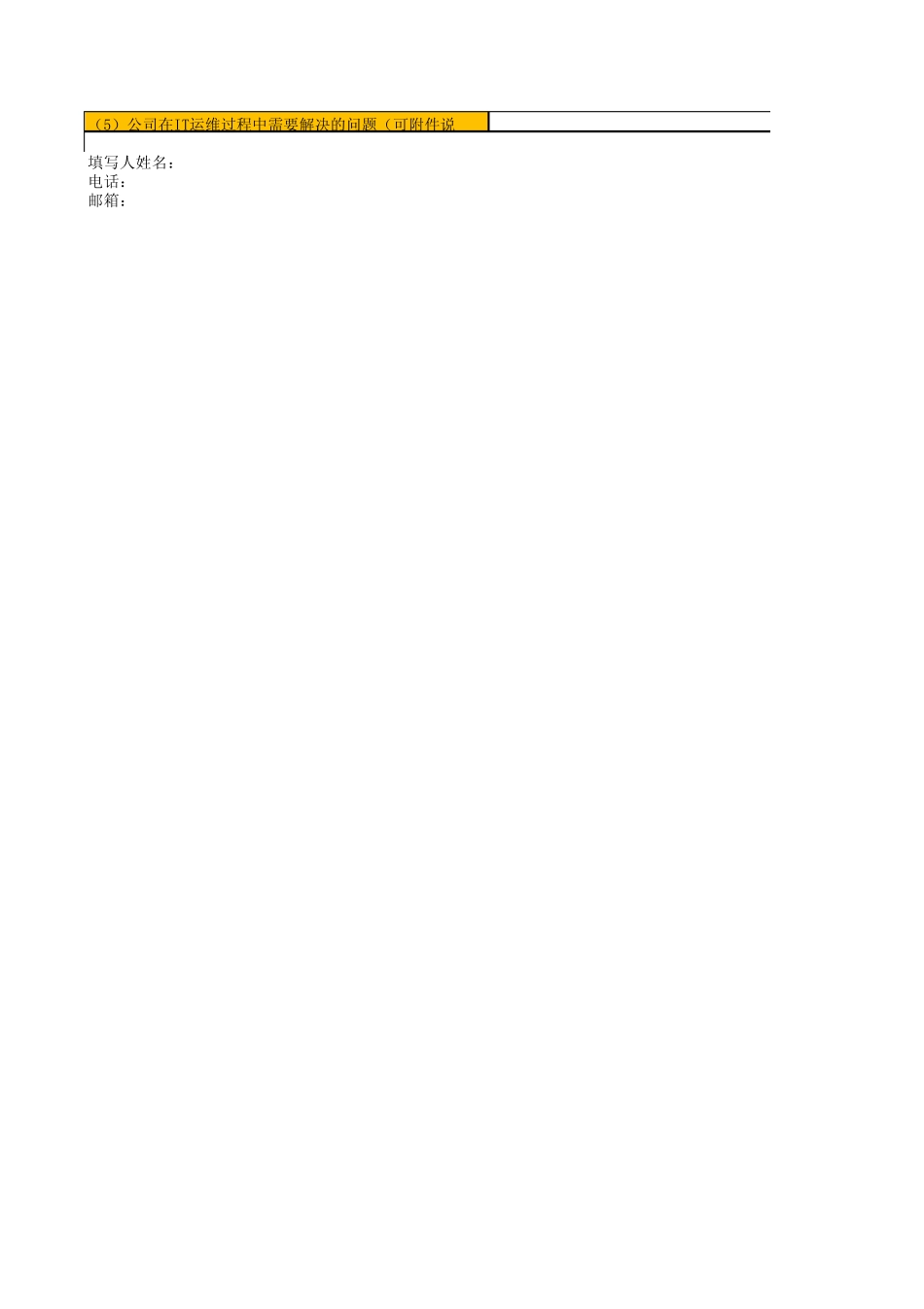 企业IT基础设施情况调研问卷_第3页