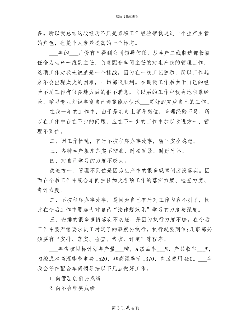 2024年车间副主任工作总结_第3页