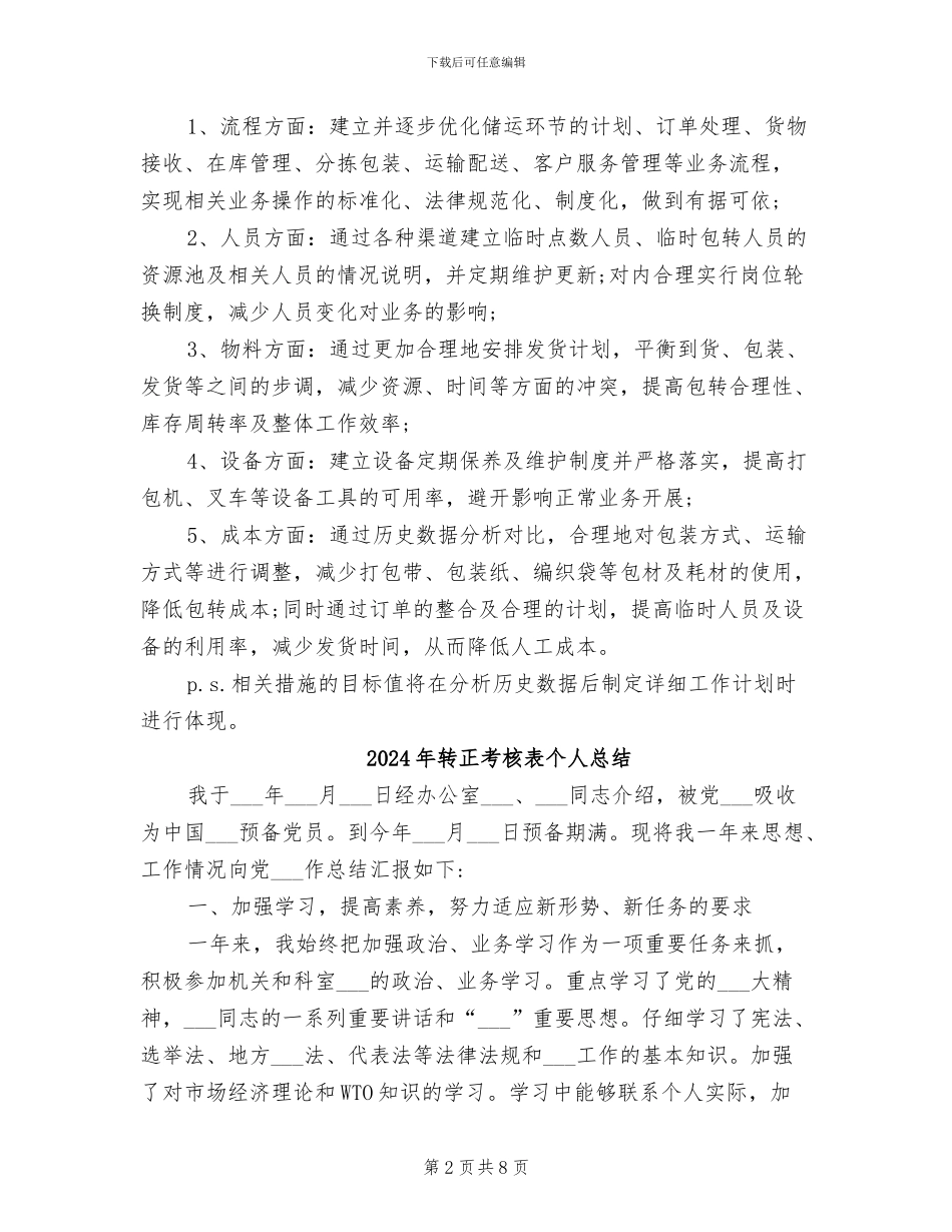 2024年转正申请：优秀试用期转正工作总结_第2页