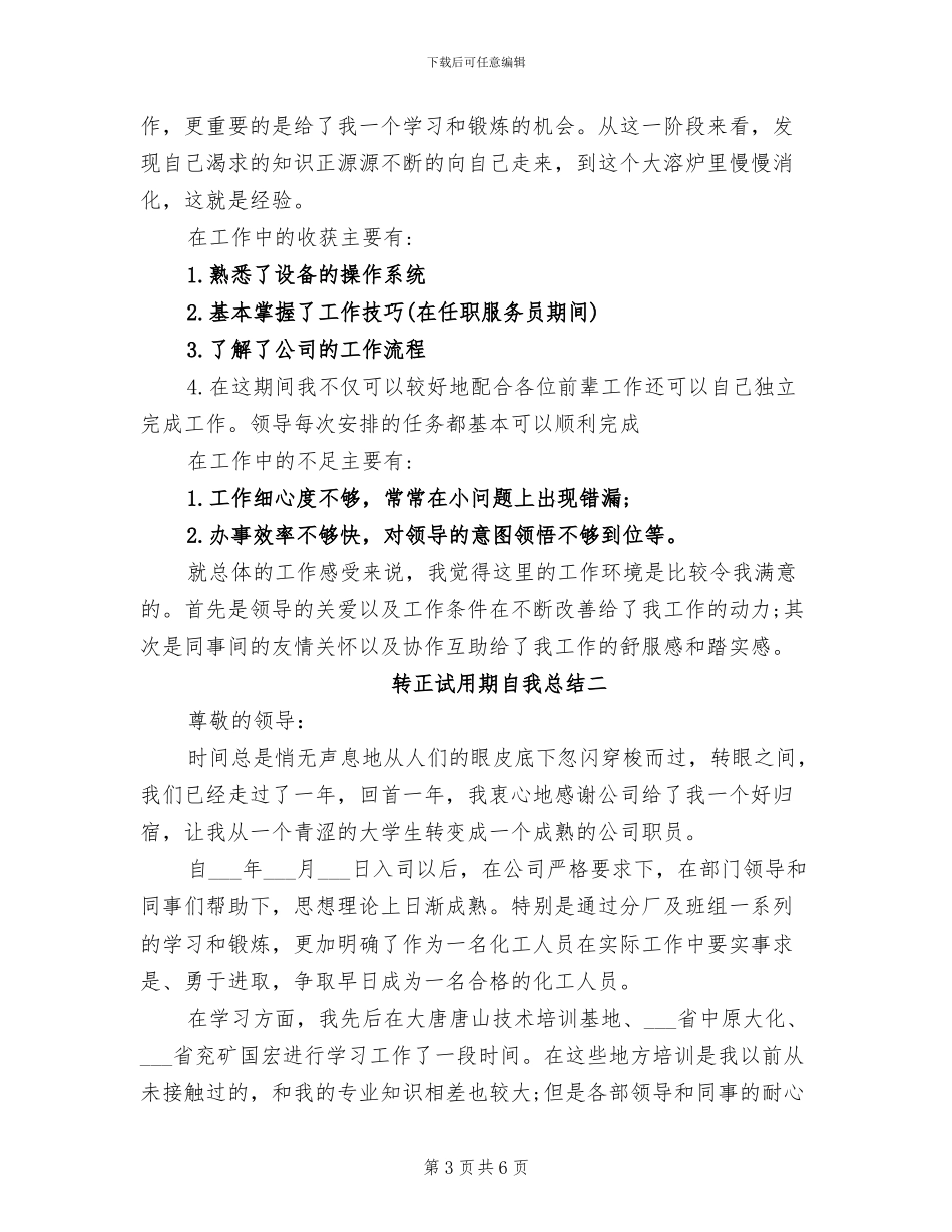 2024年转正试用期工作总结_第3页