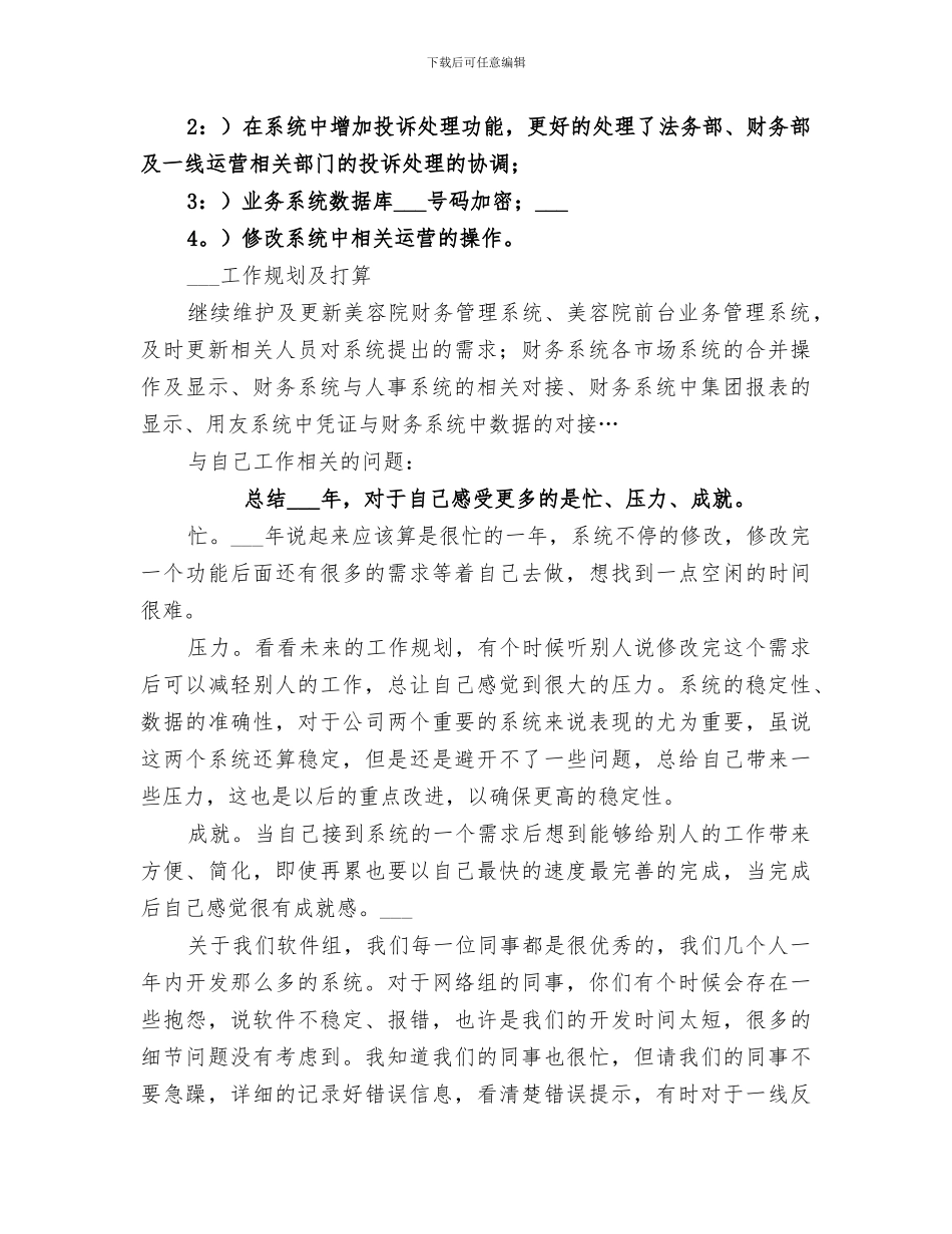 2024年软件公司工作总结_第2页