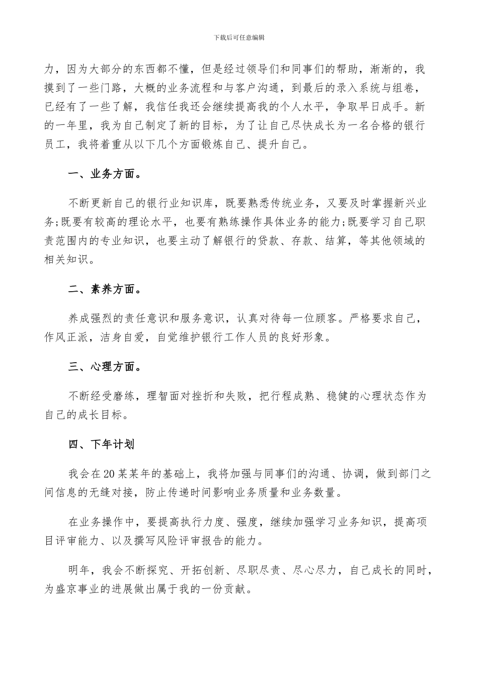 2024年银行信贷员个人工作总结及计划范例_第2页