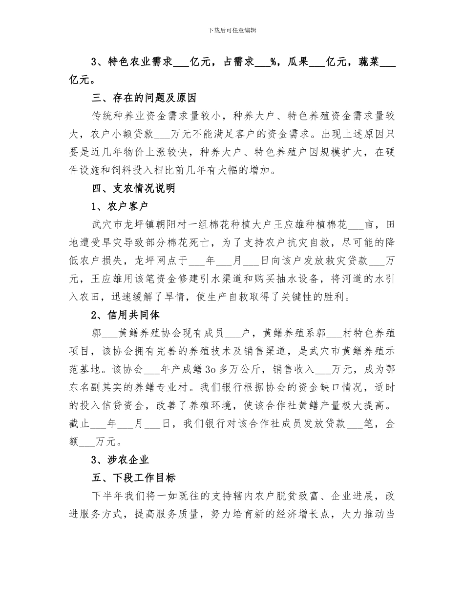 2024年银行信用社支农工作总结_第3页