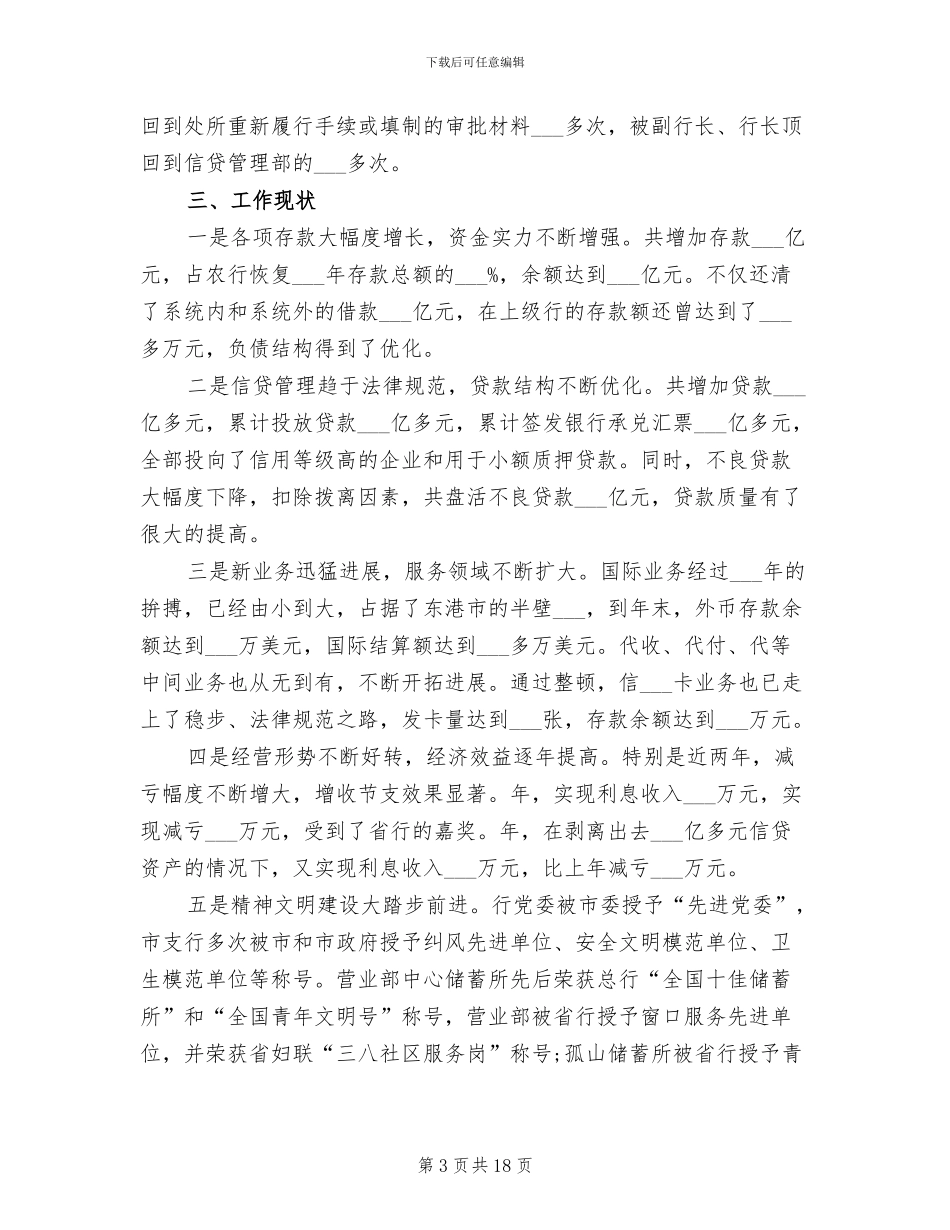 2024年银行行长年度工作总结_第3页