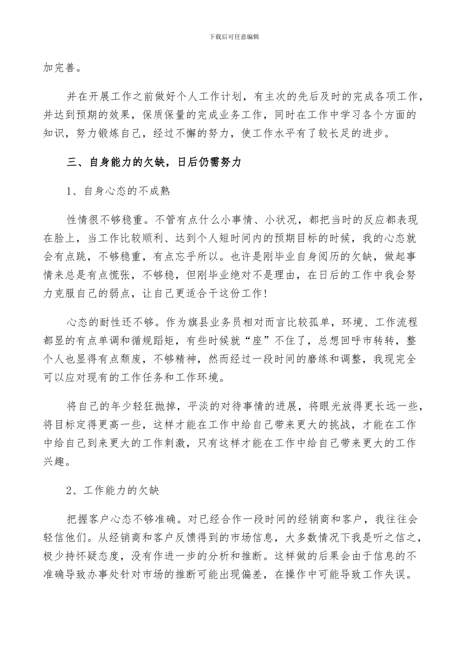 2024年销售业务员年终总结及明年计划范文_第3页