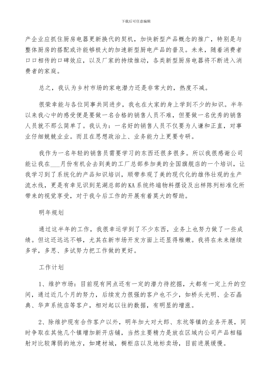 2024年销售个人业务工作总结与计划范例_第3页