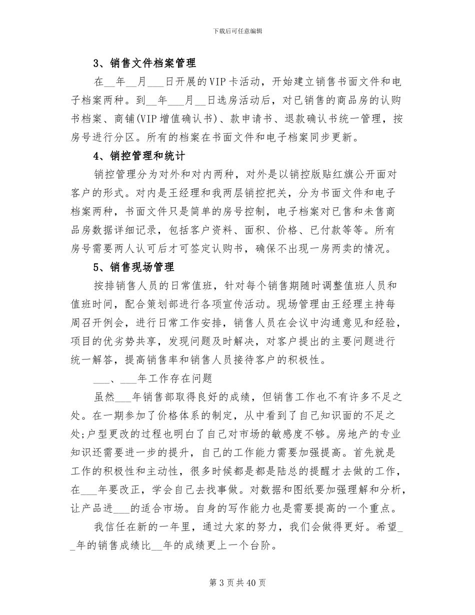 2024年销售助理工作总结报告范文_第3页