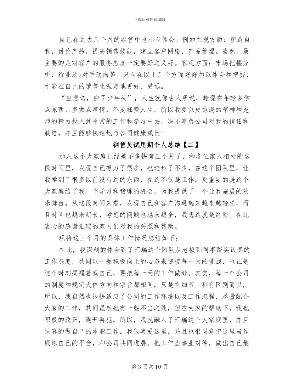 2024年销售员试用期个人总结_第3页