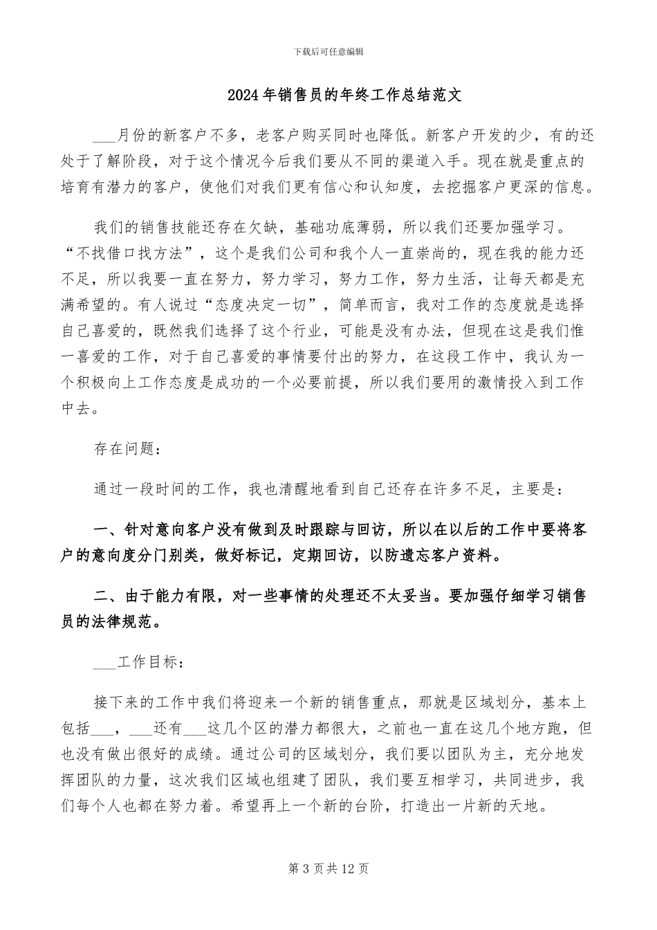 2024年销售员的个人年度工作总结_第3页