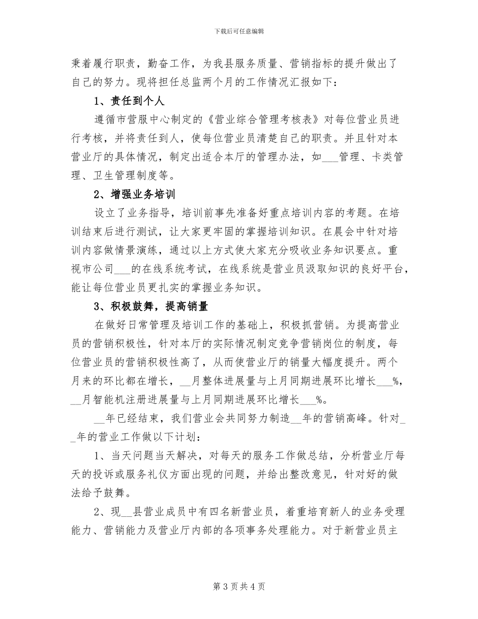 2024年销售总监年终个人工作总结范文_第3页