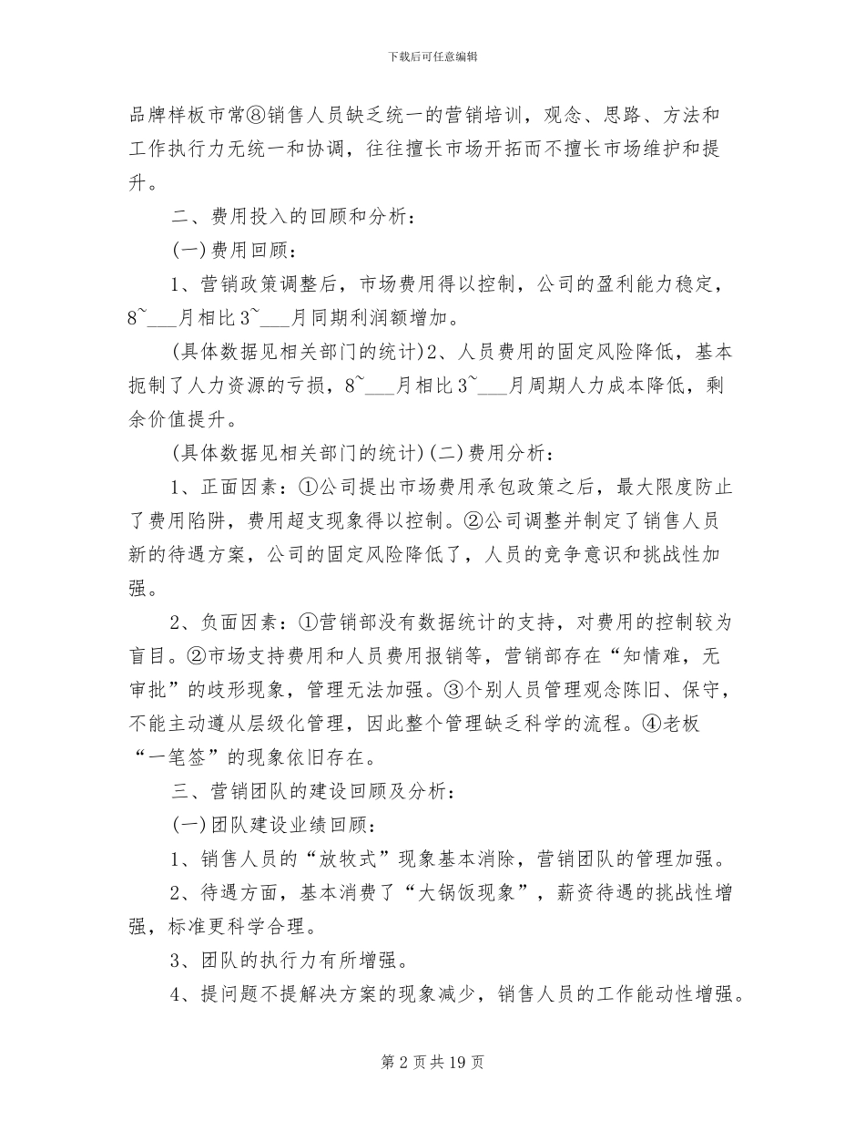 2024年销售总监年终销售总结_第2页