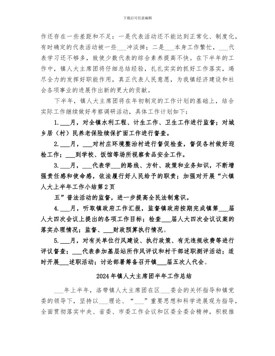 2024年镇人大上半年工作小结_第3页