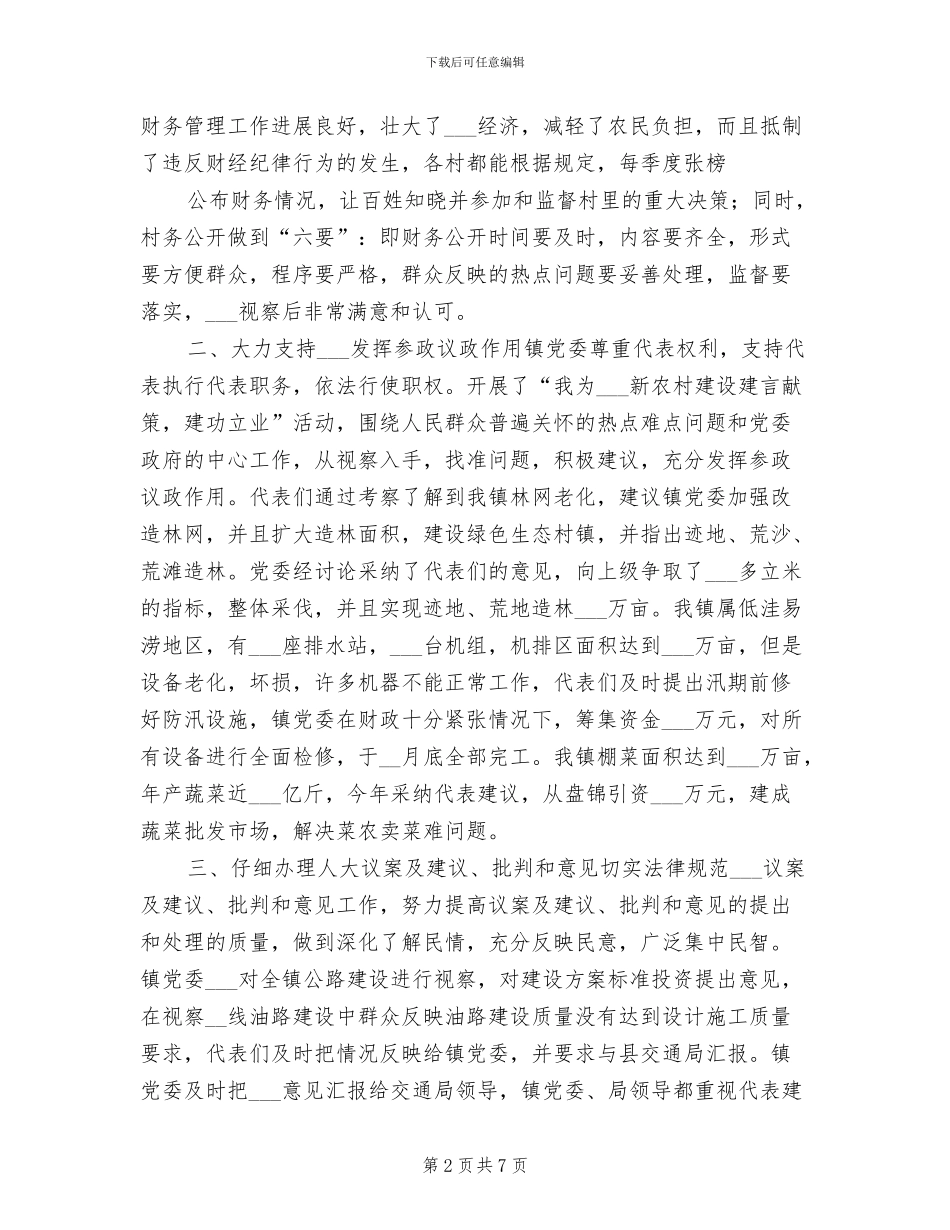 2024年镇人大年终总结_第2页