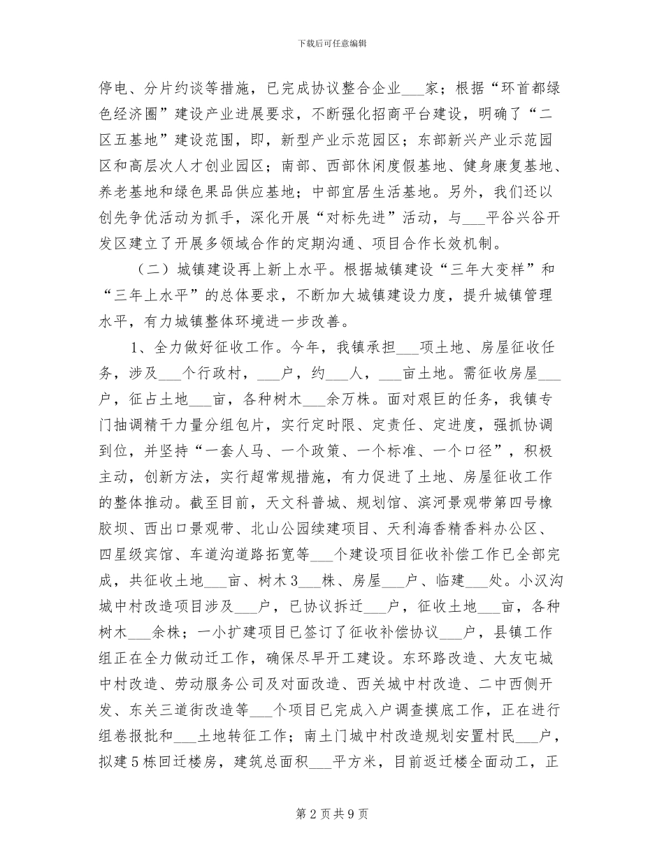 2024年镇村项目发展全年工作总结_第2页