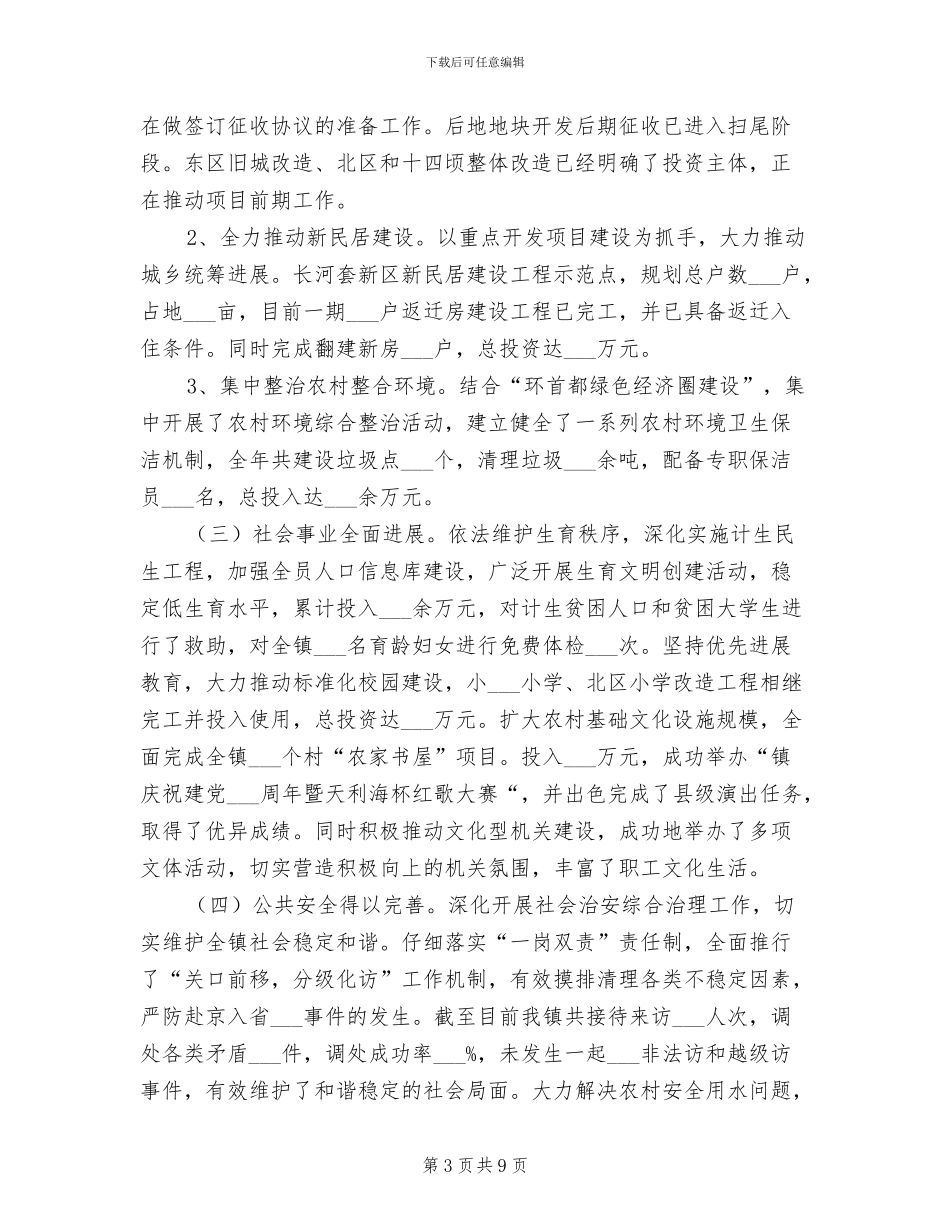 2024年镇村项目发展全年工作总结_第3页