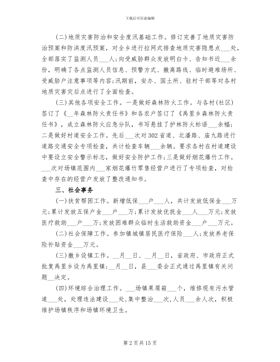 2024年镇长年终总结_第2页