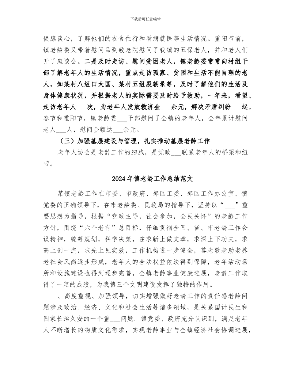 2024年镇老龄工作总结_第3页