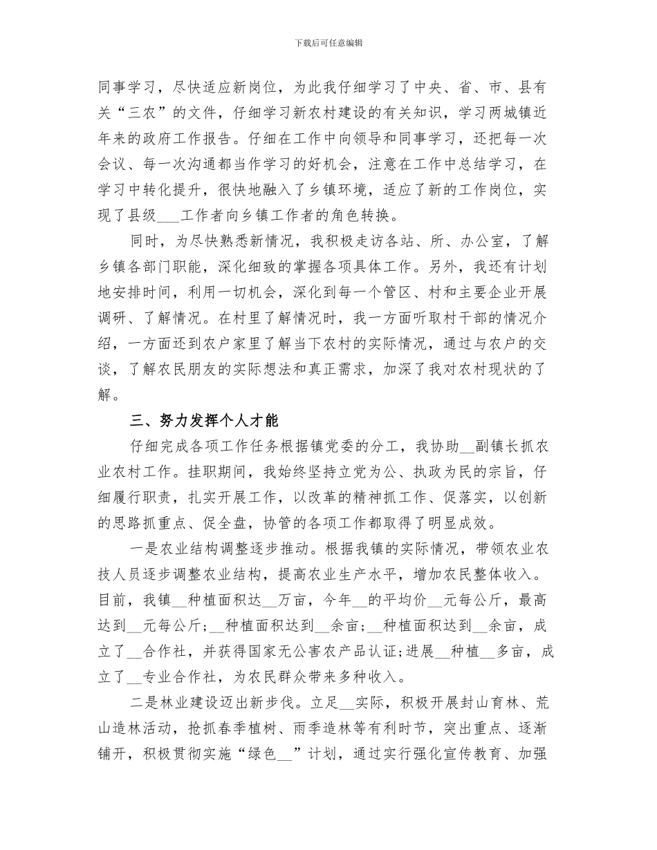 2024年镇长助理的办公室工作总结范文_第3页