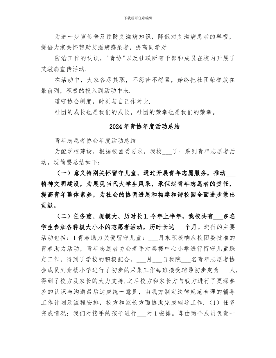 2024年青协年度总结范文_第2页