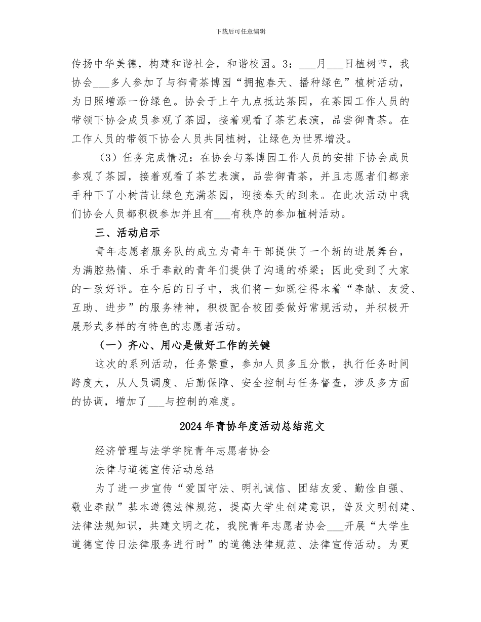 2024年青协年度活动总结_第2页