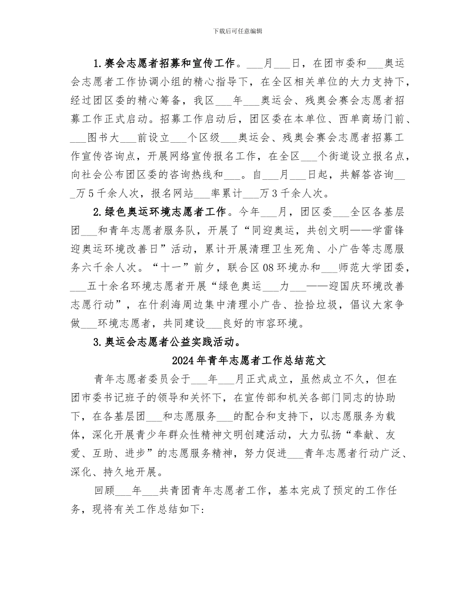 2024年青年志愿者工作总结_第3页