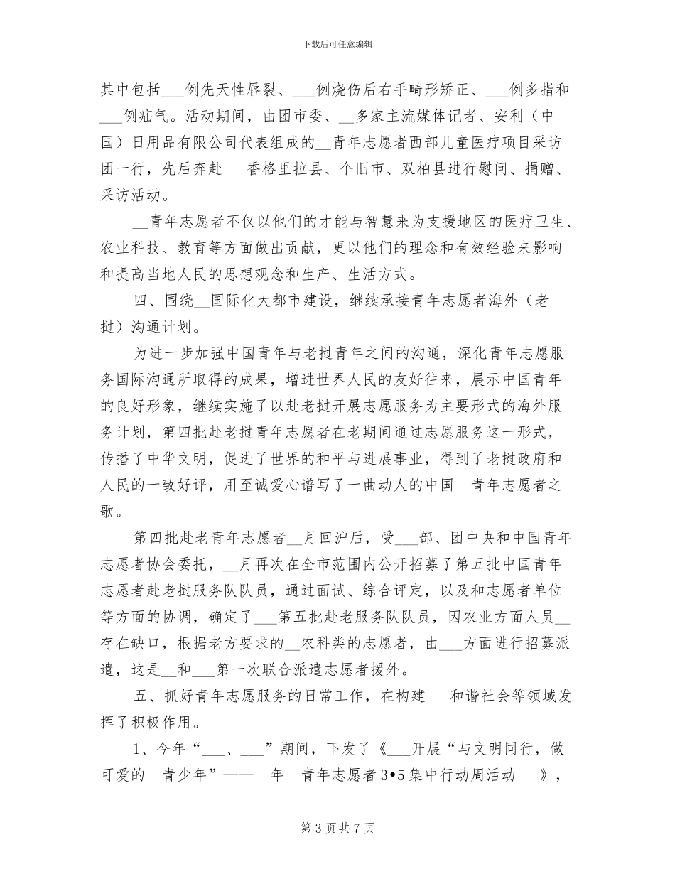 2024年青年志愿者委员会工作总结_第3页
