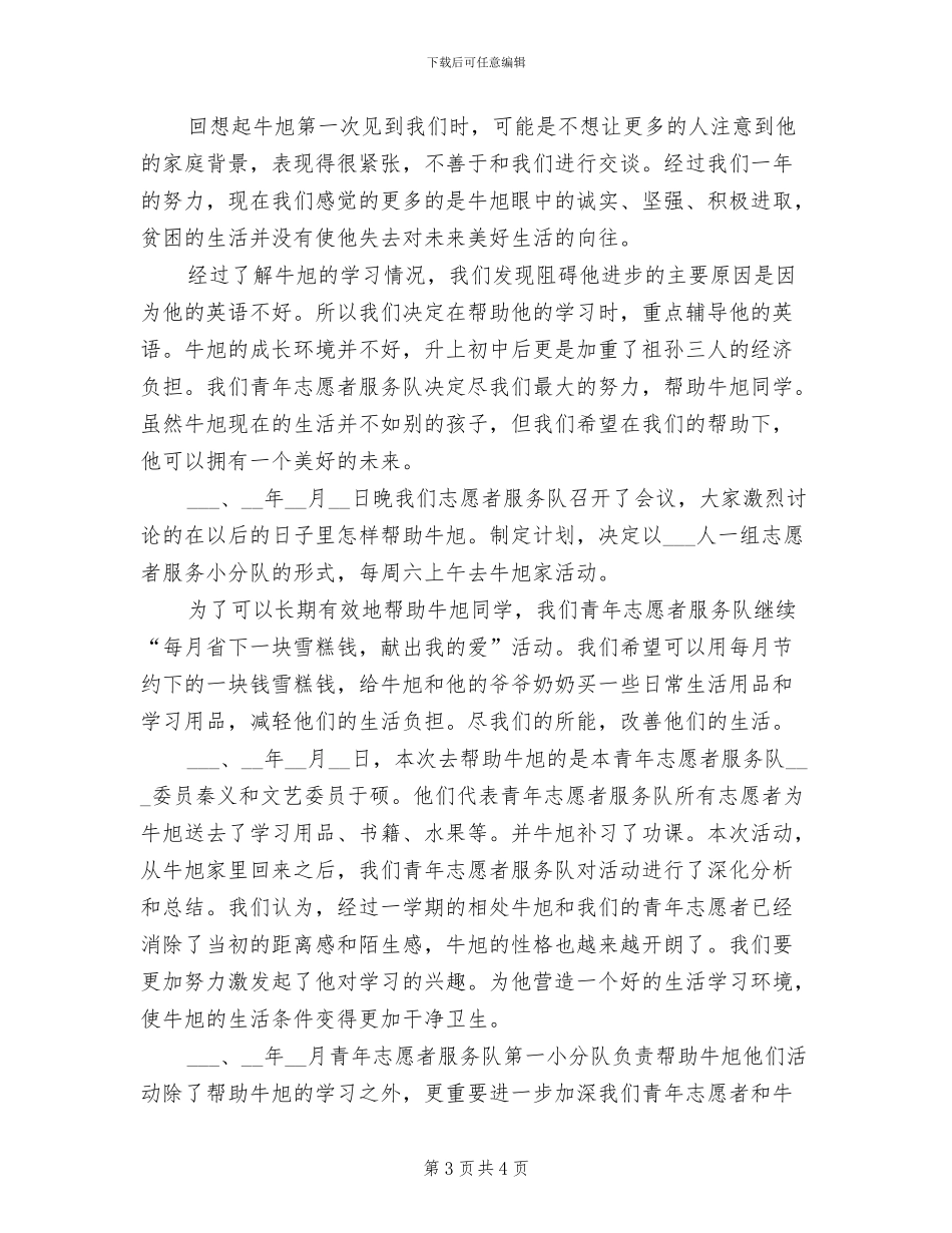 2024年青年志愿者的活动总结范本二_第3页
