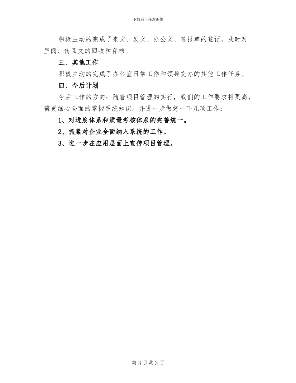 2024年项目管理个人年终工作总结_第3页