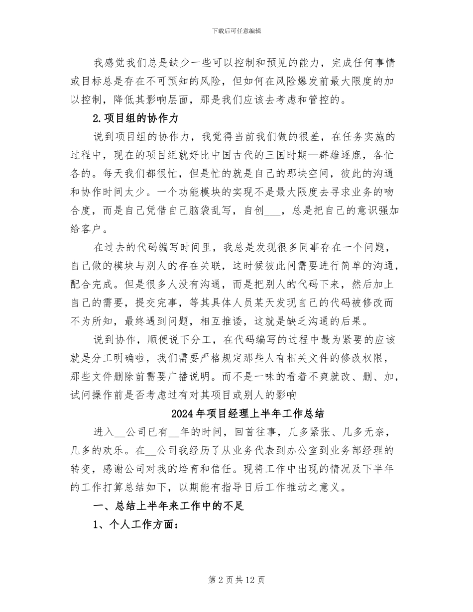 2024年项目组程序员试用期工作总结范文_第2页