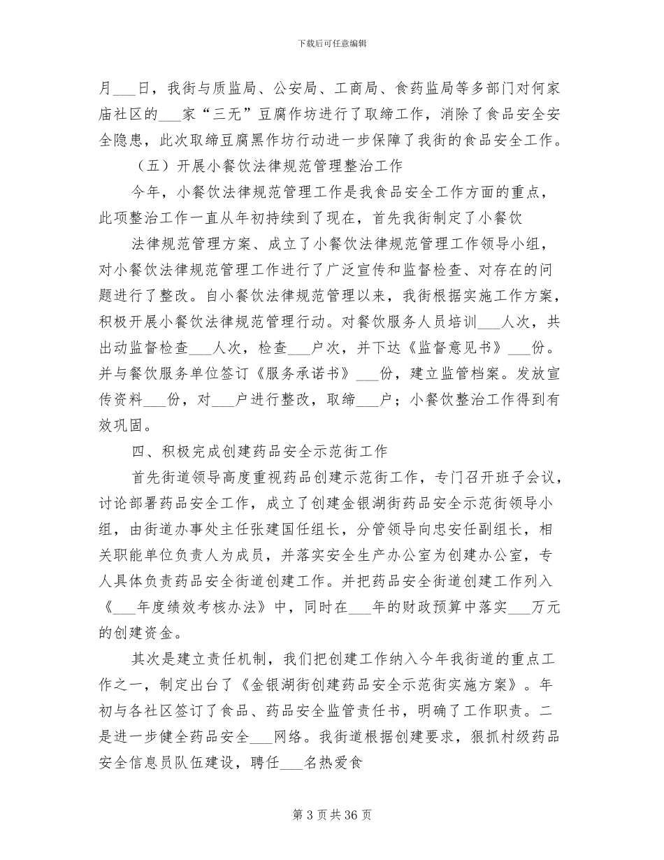 2024年食品药品工作总结_第3页