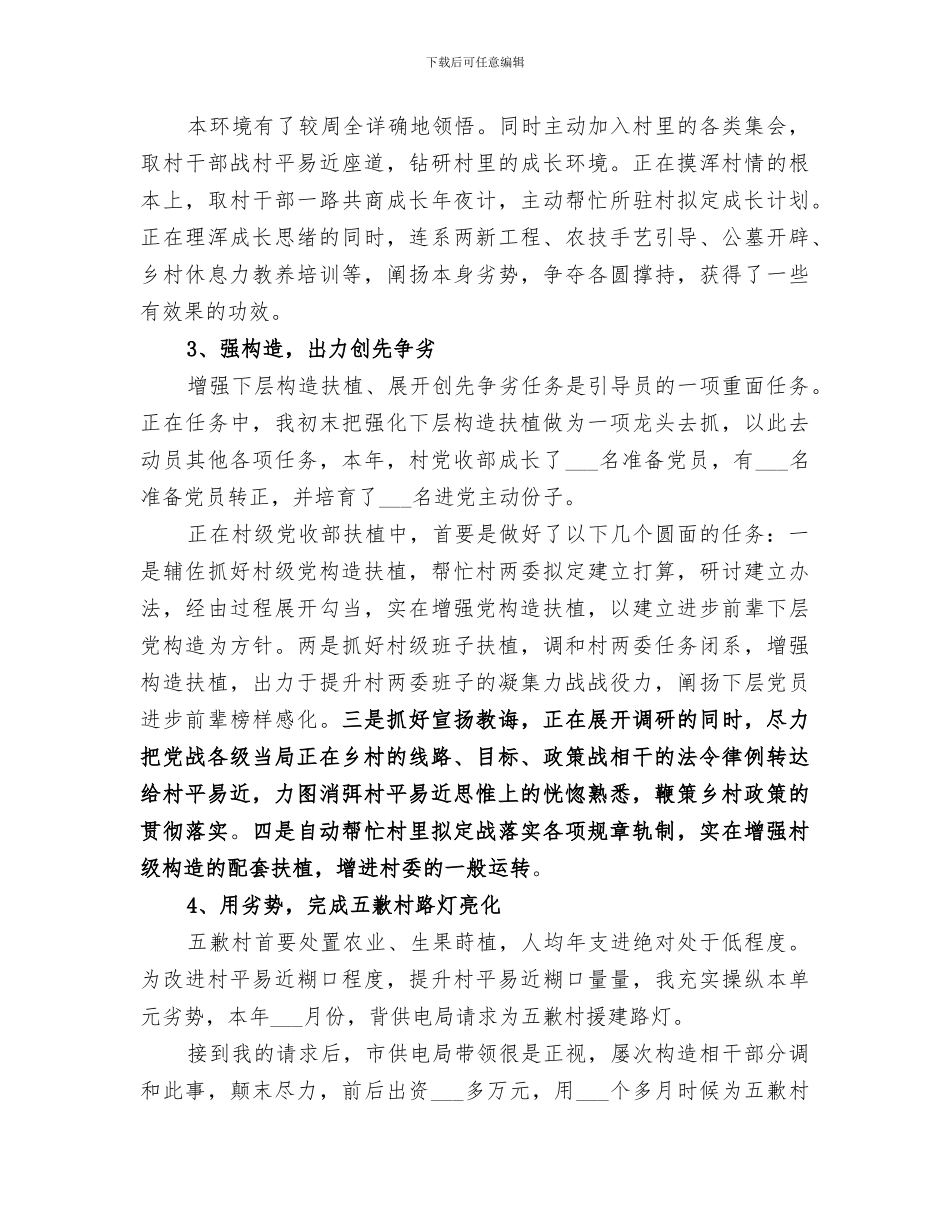 2024年驻村工作队年度工作总结材料_第2页