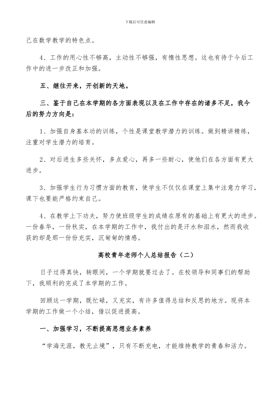 2024年高校青年教师个人总结_第3页